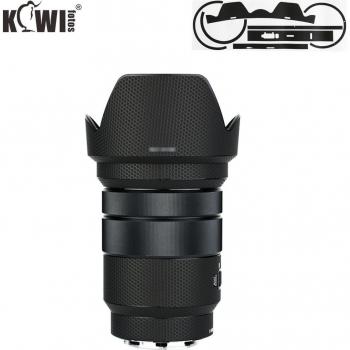 KIWIFOTOS Black Matrix Lens Hood Skin for Sony E PZ 18-105mm f/4 G OSS