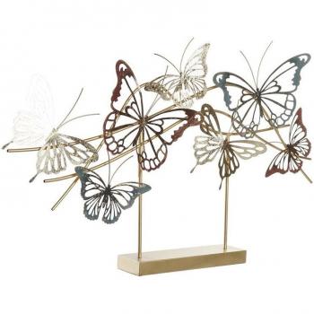 Figura Decorativa Dkd Home Decor Dorado Metal Multicolor (87 x 9 x 53 cm)