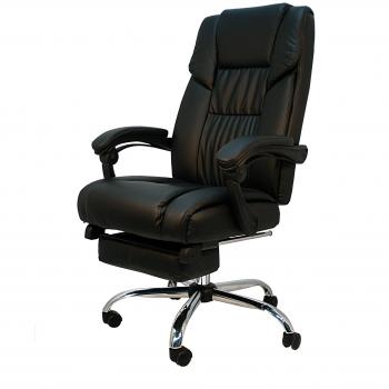 Silla de Oficina Samanta en Piel Sintética Negra