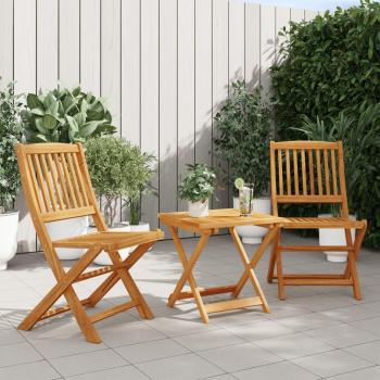 Vidaxl Folding Garden Dining Set 3 Pieces Acacia Wood