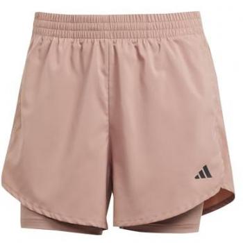 Short Femme Adidas Aeroready Minimal 2‑en‑1 Rose