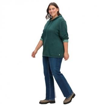 Sheego Damen Jeans ANNE, Curvy-Schnitt, hohe Taille, dunkelblau, Gr. 48