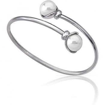 Pulsera Majorica Alina de plata y perlas blancas