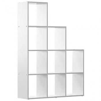 Étagère Aramis, Vicco, 103.5 x 144 cm, 9 éventails, Blanc