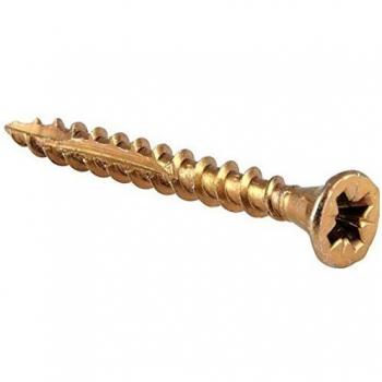Reisser Pozi Countersunk Woodscrew 4 mm x 30 mm Yellow Coated 1500-Pack