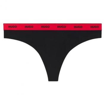 HUGO Tanga Dama Rojo y Negro
