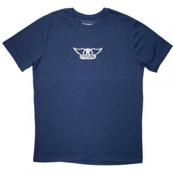 Aerosmith Unisex Volwassen Mini Wings Logo T-Shirt S blauw jeans