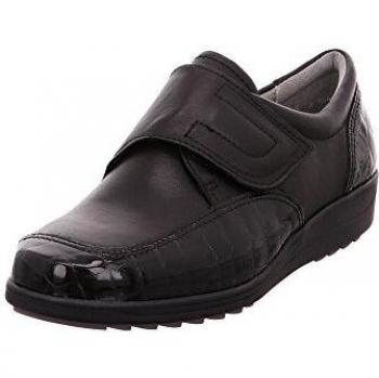 ARA Damen Klettschleifen schwarz – H 5,5 UK (weite)