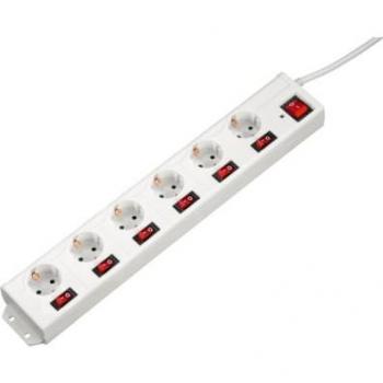 Multipresa con interruttore Hama 6 porte