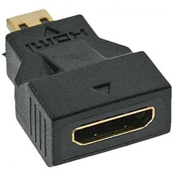 InLine HDMI Adap. (HDMI, 12.30 cm), Data + Video Adapter, Schwarz