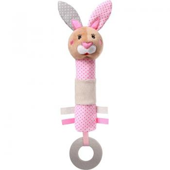 BabyOno Jouet Peluche Bruyante Lapin Enjoué