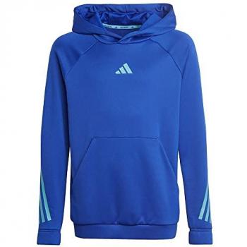 Sudadera azul Adidas para niños con capucha