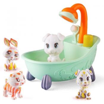 Colorful Animal Scrub Bath Kit