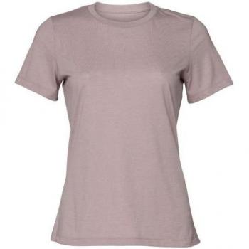 Black Heather Jersey Casual T-Shirt – Bella + Canvas, Women’s M