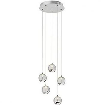Lampada a sospensione 'Hayley' (Moderno) colore Trasparente, in Vetro