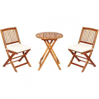 Kit de meubles d'extérieur Coast 3 pièces, table et deux chaises