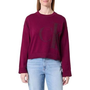 Pull crop rouge Calvin Klein