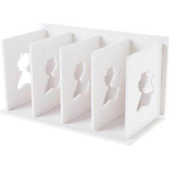 Rotatable Book Organizer for Shelves