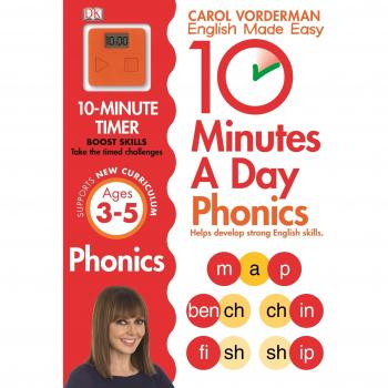 10 Minutes A Day Phonics Ages 3-5 Key Stage 1 by Carol Vorderman NEW