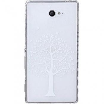 Shell Skin Xperia M2 D2302 – Diseño de Árbol 3D