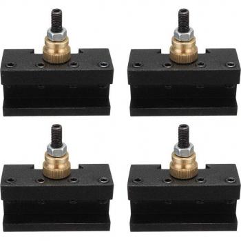 Quick Change Tool Holder Set (4Pcs, 1/4-1/2 Inch) for CNC Milling