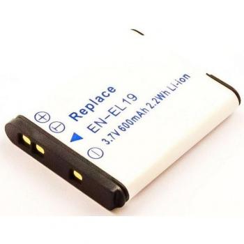 600 mAh Akku für Nikon NP-BJ1 schwarz