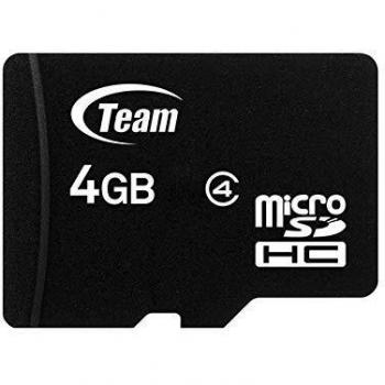 Team Group 4GB Micro SDHC Class 4 Memory Card with SD Adapter