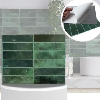 IKHE Malarka 3D Wandpaneel – Selbstklebende Tapetenpanelen (120 × 60 cm, Natur)