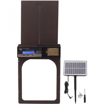 Boîte de porte de ferme intelligente à énergie solaire, aluminium étanche