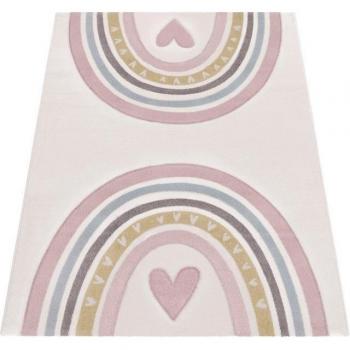 Kinderbereichs-Teppich “Paco Home Cosmos 351”, Pastell‑3D, 16 mm