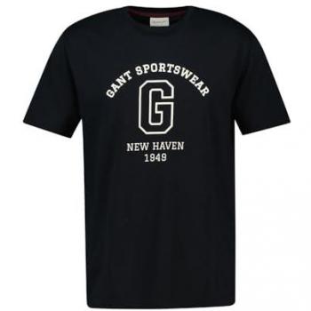 Gant Graphic 2003310 Black Standard T-Shirt L Male Edition