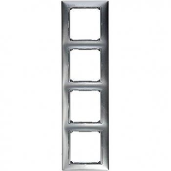Legrand Valena marco 4 elementos aluminio