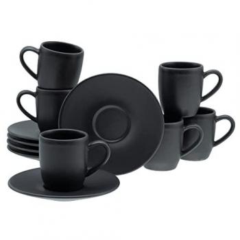 CreaTable Black Espresso Set 12 pezzi