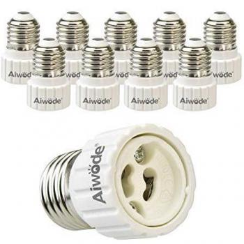 High‑Heat E27‑to‑GU10 Bi‑Pin Adapter Set
