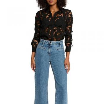 Morgan De Toi Sheer Blouse