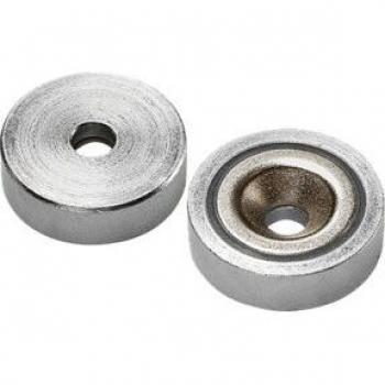 Magnete permanente cilindrico piatto con foro in Neodimio HOFFMANN
