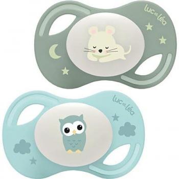 Luc Et Léa Collection Nuit Sucettes Anatomiques Extra-Slim C9 6-18m 2 Unités