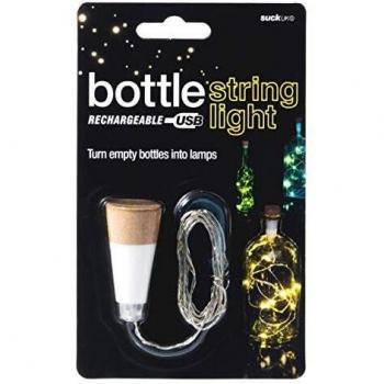 Suck UK Official Rechargeable USB LED String Bottle Light