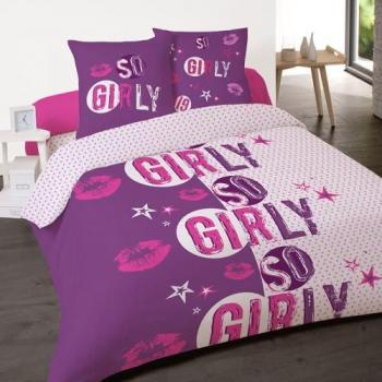 Housse de couette 240x220 Motifs Étoiles + 2 Taies Coton