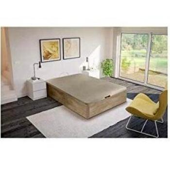 Chêne Clair BedBox Sommier avec Coffre