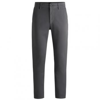 BOSS Pantaloni Chino Tapered Fit Grigio 32