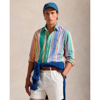 Polo Ralph Lauren Top Sport a Manica Lunga M con Design Multiplo