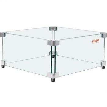 Brasero Shield VEVOR : écran de protection 493 mm × 493 mm