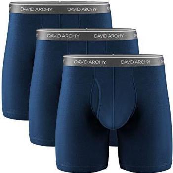 Herren Boxershorts aus Bambus – 3er Pack, beutelförmig & ultraweich