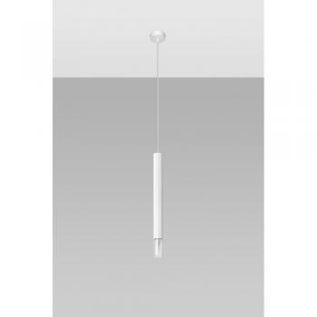 Suspension Wezyr LED 1 lumière et aluminium blanc