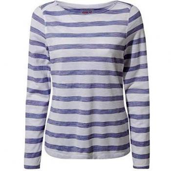 Craghoppers Maglietta Nosilife Erin A Maniche Lunghe Blu Strisce 8