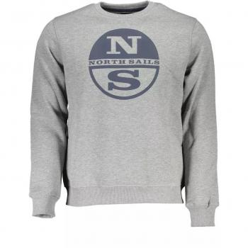 North Sails Men's Gray Cotton Sweater