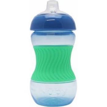 Tazza Nûby 180ml con manico in silicone blu da 4 mesi