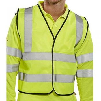 Beeswift Short Waistcoat App G Saturn Yellow 2XL WCENGSHXXL