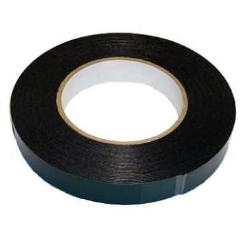 Ruban Mousse Double Face Adhésif Multi-Surface Noir 12 mm x 10 mètres